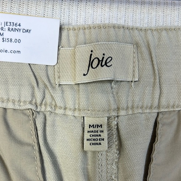NWT Joie Linen Cotton Blend Pleated High Waist Shorts Size M Beige Pockets Y2K - Picture 14 of 16